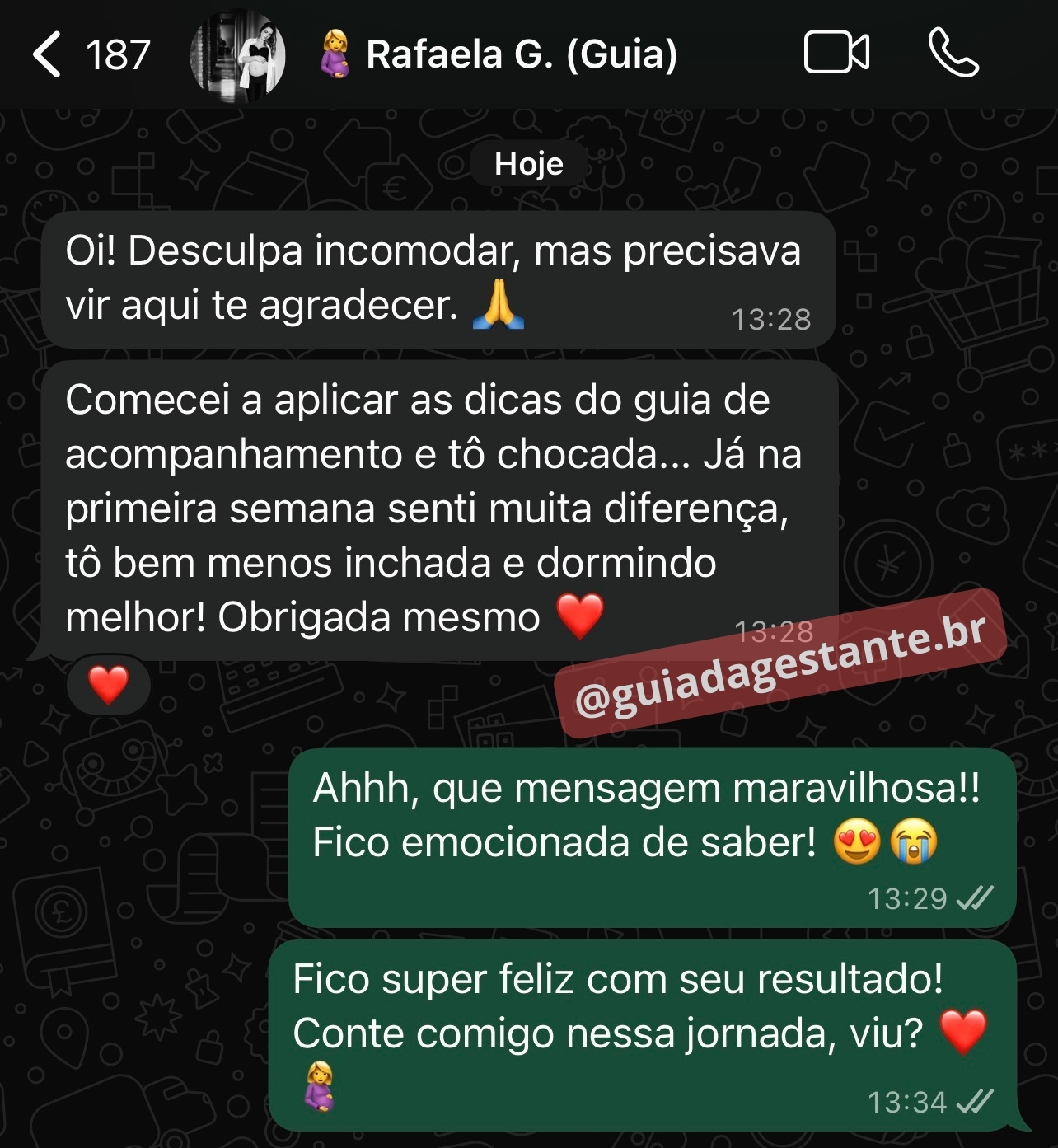 Depoimento de Rafaela G. - Comecei a aplicar as dicas do guia e estou menos inchada e dormindo melhor